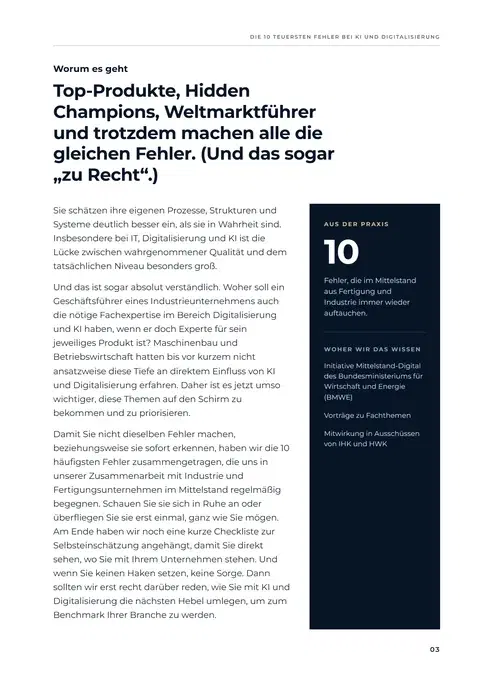 Die Einleitung: worum es in dem Report geht